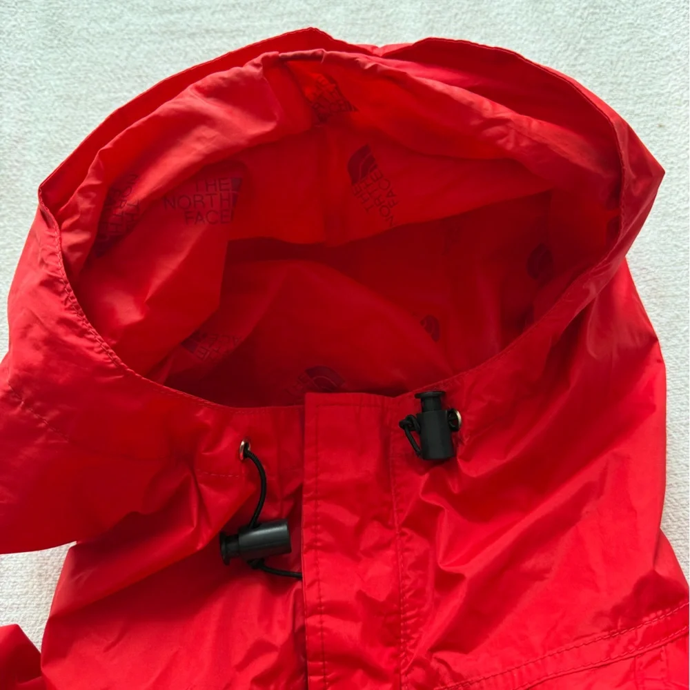 Vintage North Face  Red Hooded Rain Jacket Large - Picture 3 of 17